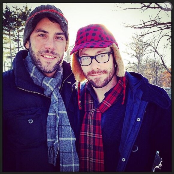 Kit Williamson et son fiancé John Halbach sur Instagram le 29 décembre 2014