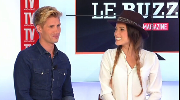 Capucine et Benoît s'expriment sur leur amitié et sur leur avenir à NRJ12. Le Buzz TV, avril 2015.