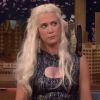 Kristen Wiig déguisée en Daenerys Targaryen, alias la Khaleesi (mère des dragons) dans la série Game of Thrones, invitée de Jimmy Fallon dans le Tonight Show. (capture d'écran)
