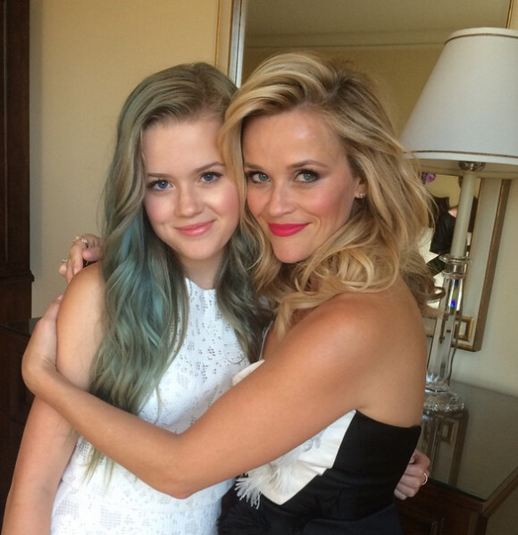 Reese Witherspoon et sa fille Ava, le 29 avril 2015 sur Instagram