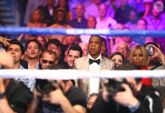 Jay Z lors du combat Floyd Mayweather - Manny Pacquiao à Las Vegas, le 2 mai 2015. 