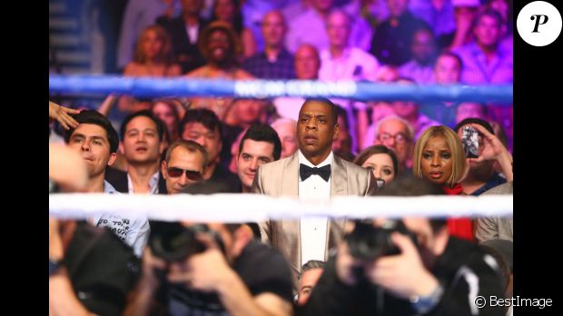 Jay Z lors du combat Floyd Mayweather - Manny Pacquiao à Las Vegas, le 2 mai 2015.