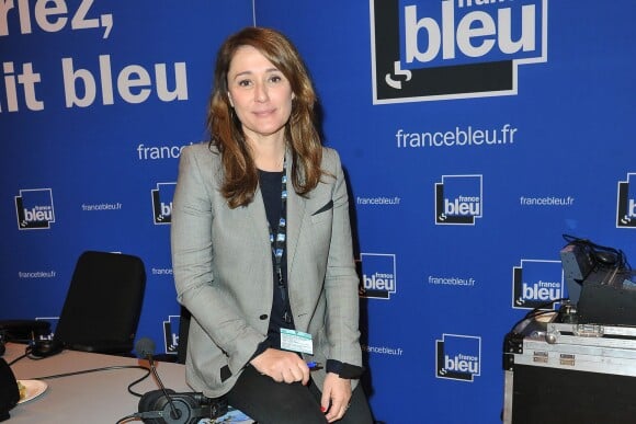 Daniela Lumbroso à radio France Bleu au salon international de l'agriculture de la Porte de Versailles à Paris le 26 février 2015. 