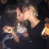 Frankie Rayder et Miley Cyrus lors de la Secret Party à Las Vegas, le 23 avril 2015.
