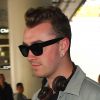 Sam Smith arrive à l'aéroport de Los Angeles, le 4 mai 2015