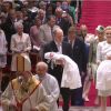 Baptême de Jacques et Gabriella en la Cathédrale Notre-Dame-Immaculée de Monaco, le 10 mai 2015.
