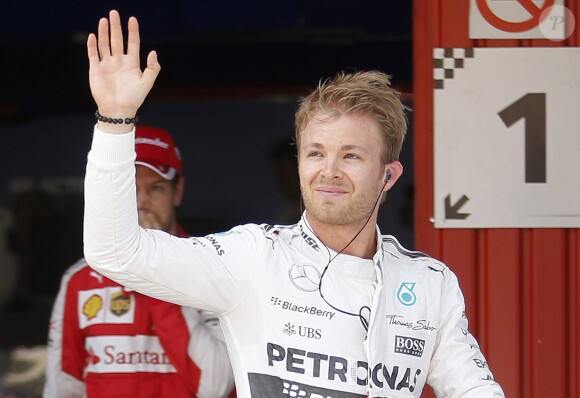 Nico Rosberg à l'issue des qualifications du Grand Prix d'Espagne à Barcelone le 9 mai 2015