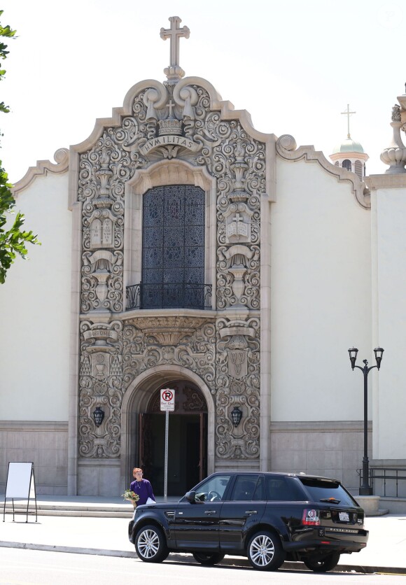 Exclusif - L'église dans laquelle Gwen Stefani et sa famille ont assisté à la messe. Le 10 mai 2015.