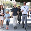 Exclusif - Gwen Stefani, Gavin Rossdale, leurs fils Kingston, Zuma et Apollo, et la nounou ont assisté à une messe dans une église de Los Angeles. Le 10 mai 2015.