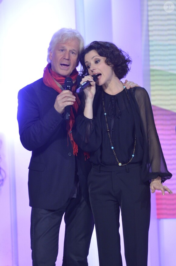 Gerard Lenorman et Tina Arena - Enregistrement de l'émission Vivement Dimanche, le 9 novembre 2011  