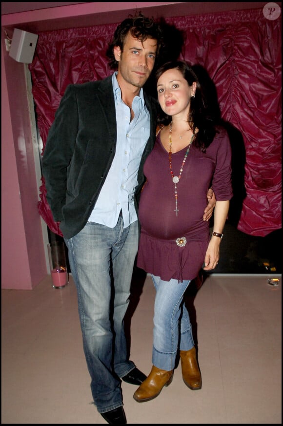 Tina Arena et son mari - Lancement de la Power Plate à la Suite, Paris, le 22 septembre 2005