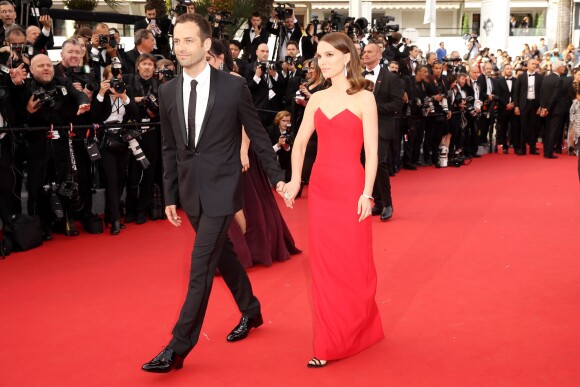 Natalie Portman et son mari Benjamin Millepied - Montée des marches du film "La Tête Haute" pour l'ouverture du 68e Festival du film de Cannes le 13 mai 2015
