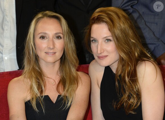 Audrey Lamy et Julia Piaton - Enregistrement de l'émission "Vivement Dimanche" consacrée à Charlotte de Turckheim à Paris le 13 mai 2015. L'émission sera diffusée le 17 mai à 14h10 sur France 2.