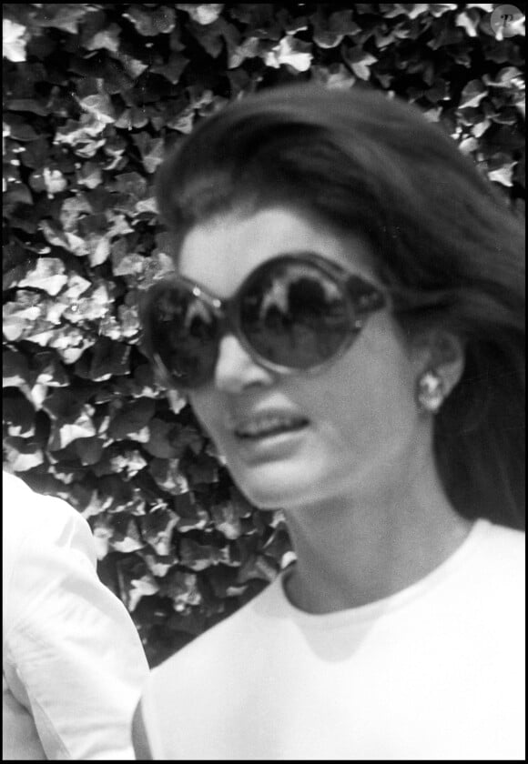 Jackie Kennedy à Paris en 1974.