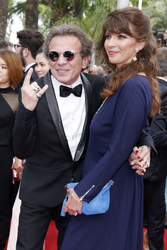 Philippe Manoeuvre et sa femme Candice de la Richardière - Montée des marches du film "Mad Max : Fury Road" lors du 68 ème Festival International du Film de Cannes, à Cannes le 14 mai 2015.