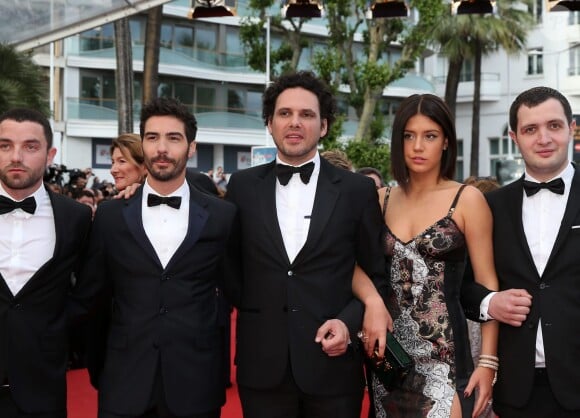 Guillaume Gouix, Tahar Rahim, Elie Wajeman, Adèle Exarchopoulos, guest - Montée des marches du film "Irrational Man" (L'homme irrationnel) lors du 68e Festival International du Film de Cannes, à Cannes le 15 mai 2015