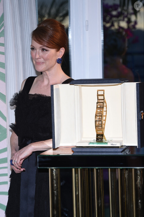 Exclusif - Julianne Moore - Soirée de la remise du trophée Chopard sur la terrasse de l'hôtel Martinez à Cannes, le 15 mai 2015.