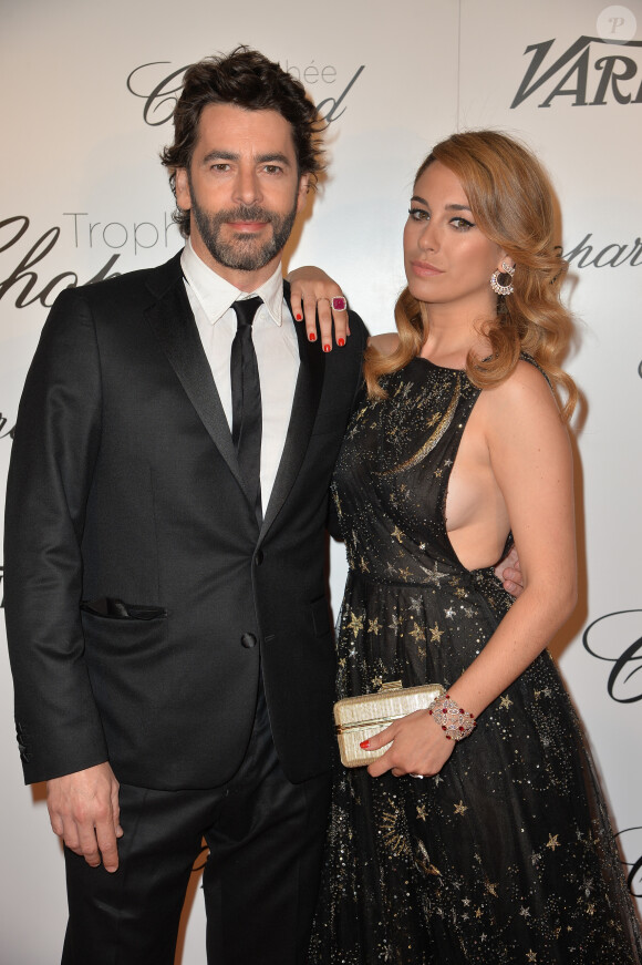 Exclusif - Edoardo Noriega et Blanca Suarez - Soirée de la remise du trophée Chopard sur la terrasse de l'hôtel Martinez à Cannes, le 15 mai 2015.