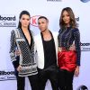 Kendall Jenner, Olivier Rousteing, Jourdan Dunn aux Billboard Music Awards le 17 mai 2015. Les deux mannequins portent des pièces que l'on pourra retrouver dans la collection Balmain x H&M