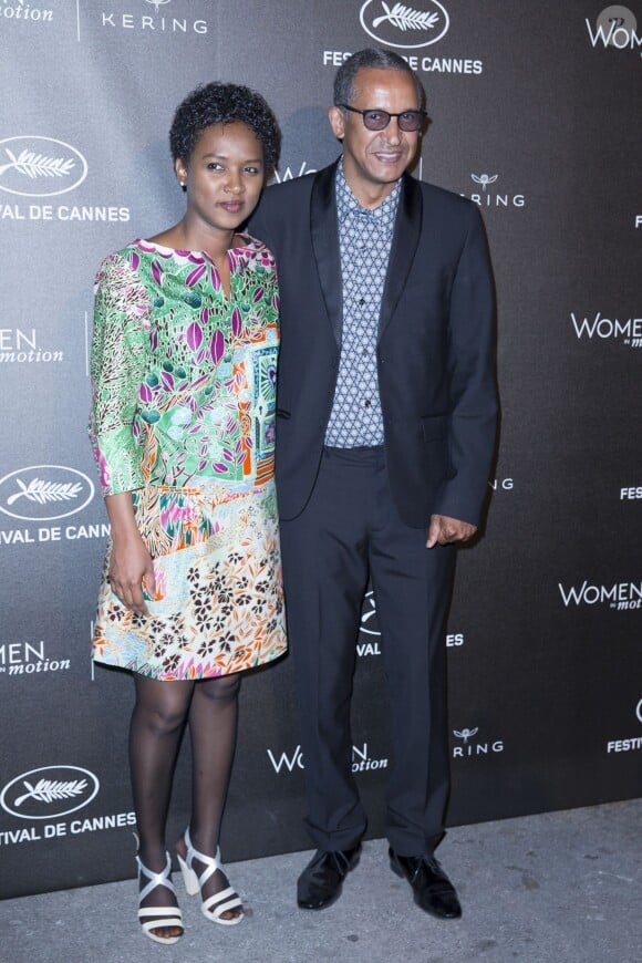 Abderrahmane Sissako et sa femme Kessen Tall - Remise du Prix Kering "Women in Motion" au Suquet lors du 68e Festival international du film de Cannes le 17 mai 2015