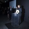 François-Henri Pinault, la lauréate Megan Ellison et Thierry Frémaux - Remise du Prix Kering "Women in Motion" au Suquet lors du 68e Festival international du film de Cannes le 17 mai 2015