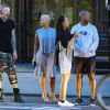 Exclusif - Amber Rose, le rappeur Machine Gun Kelly et un couple d'amis, de sortie à New York, le 10 mai 2015.