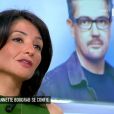 Jeannette Bougrab dans  C à vous  sur France 5 présente ses excuses à Luz. Le 18 mai 2015.