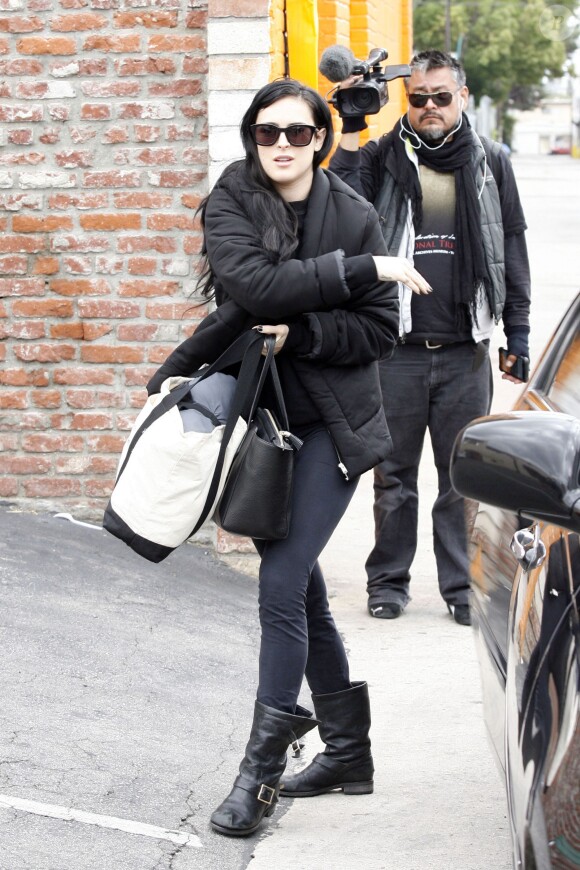 Rumer Willis arrive pour les répétitions de Dancing With The Stars, Los Angeles, le 16 mai 2015