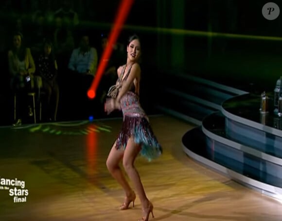 La belle Leila Ben Khalifa lors de la finale de la version libainaise de Danse avec les stars. Mai 2015.