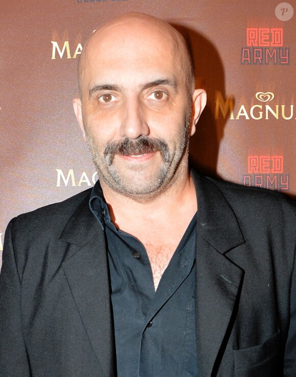 Exclusif - Gaspar Noé à la plage Magnum lors du 67e festival du film de Cannes, le 16 mai 2014.