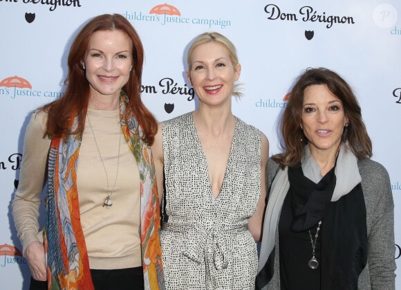 Marcia Cross, Kelly Rutherford et Marianne Williamson - People à la soirée "Children's Justice Campaign" à Beverly Hills. Le 12 mai 2015 