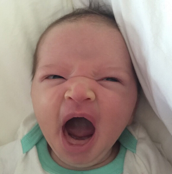 Milla Jovovich a ajouté une photo de sa fille Dashiel, sur Instagram le 27 avril 2015 