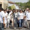 La reine Letizia d'Espagne dans les rues de Suchitoto au Salvador le 27 mai 2015