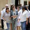 La reine Letizia d'Espagne à la Maison des Femmes de Suchitoto au Salvador le 27 mai 2015