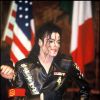 Michael Jackson en 1992 lors d'une conférence de presse 