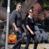 Exclusif - Ben Affleck et sa femme Jennifer Garner vont déjeuner au restaurant à Brentwood, malgré les rumeurs de séparation du couple, le 28 mai 2015.