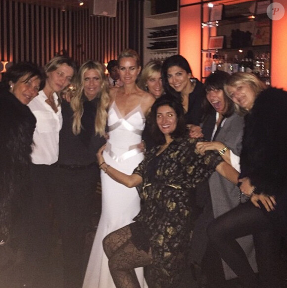 Laeticia Hallyday et toutes ses copines à New York pour son 40e anniversaire, mars 2015.