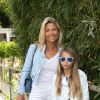 Natty Belmondo et sa fille Stella Belmondo - People au village des Internationaux de France de tennis de Roland-Garros à Paris le 30 mai 2015 
