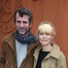 Marina Foïs et son compagnon Eric Lartigau - People au village des Internationaux de France de tennis de Roland-Garros à Paris le 30 mai 2015 