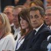 Carla Bruni-Sarkozy, Nicolas Sarkozy - Congrès fondateur des Républicains au Paris Events Center de la Porte de la Villette, à Paris le 30 mai 2015. 