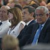 Carla Bruni-Sarkozy, Alain Juppé, Nicolas Sarkozy, Jean-Pierre Raffarin - Congrès fondateur des Républicains au Paris Events Center de la Porte de la Villette, à Paris le 30 mai 2015. 