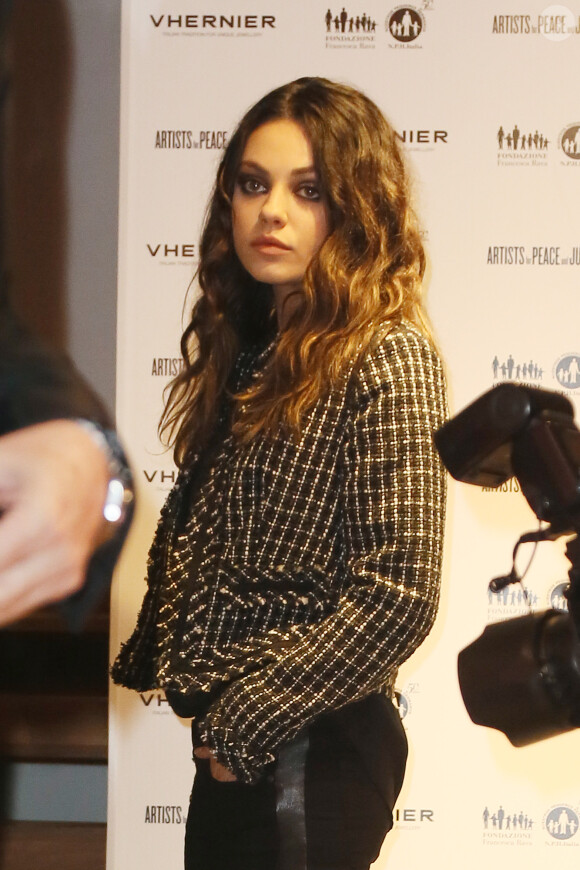 Mila Kunis à Rome le 3 décembre 2012.