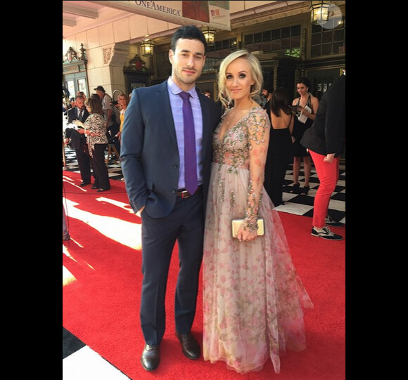 Nastia Liukin et son futur mari Matt Lombardi, sur Instagram le 24 mai 2015