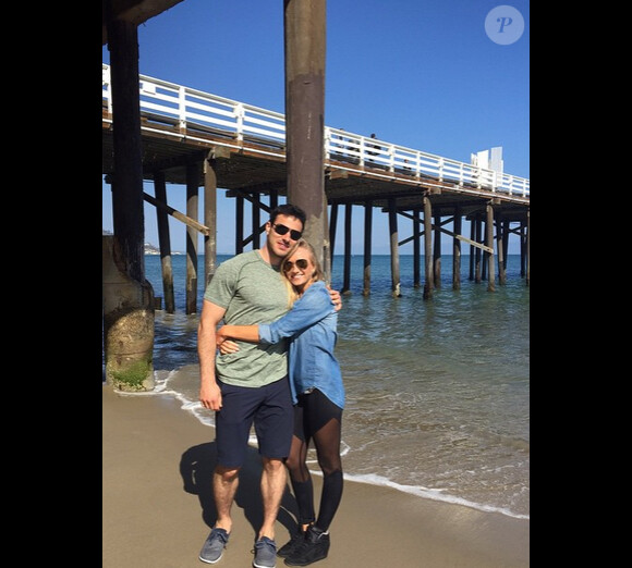 Nastia Liukin et son futur mari Matt Lombardi, sur Instagram le 19 mai 2015