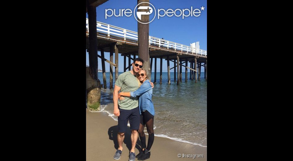  Nastia Liukin et son futur mari Matt Lombardi, sur Instagram le 19 mai 2015 