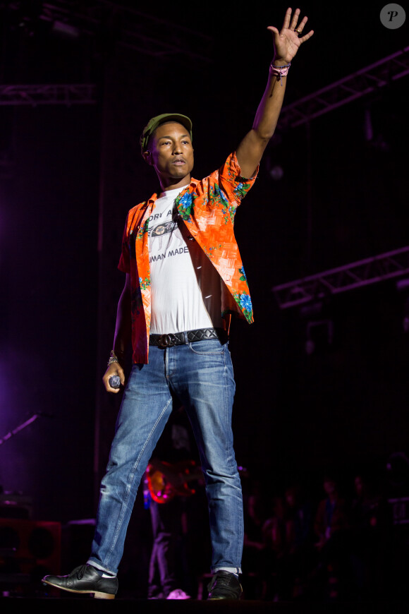 Pharrell Williams - 14ème édition du festival Mawazine à Rabat au Maroc le 30 mai 2015. 