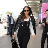 Leona Lewis arrive à l'aéroport de Nice, le 17 mai 2015