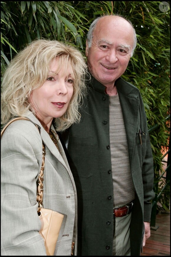Georges Wolinski et sa femme à Roland Garros en 2005. 