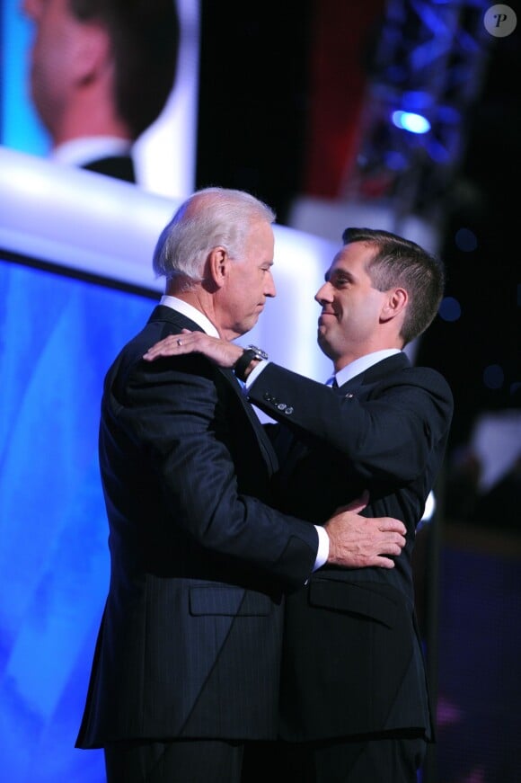 Joe Biden et Beau Biden à Denver, le 27 août 2008