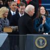 Beau Biden et Sonia Sotomayor lors d'une cérémonie avec Joe Biden à Washington, le 21 janvier 2013